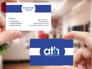 Business Card Design by Creations Box 2015 for ATH Cleaning Services Ltd | Design: #9925971