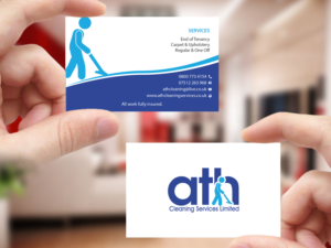 Business Card Design by Creations Box 2015 for ATH Cleaning Services Ltd | Design: #9925983