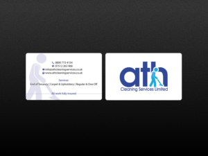 Business Card Design by Creations Box 2015 for ATH Cleaning Services Ltd | Design: #9935527
