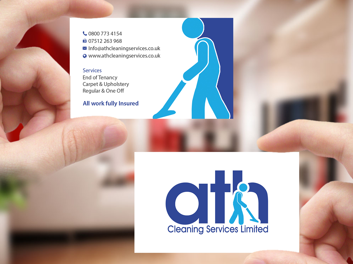 Business Card Design by Creations Box 2015 for ATH Cleaning Services Ltd | Design #9935528