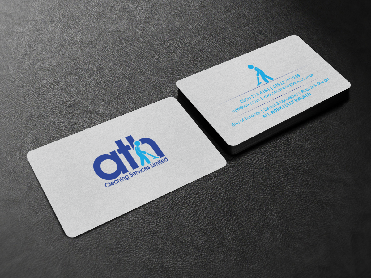Visitenkarten-Design von chandrayaan.creative für ATH Cleaning Services Ltd | Design #10202464
