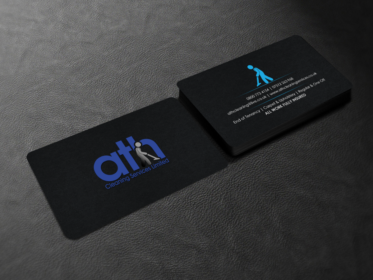 Business Card Design by chandrayaan.creative for ATH Cleaning Services Ltd | Design #9933770