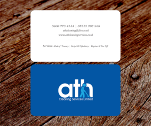 Business Card Design by SS_Designs for ATH Cleaning Services Ltd | Design: #10170257