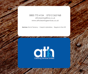 Business Card Design by SS_Designs for ATH Cleaning Services Ltd | Design: #10170366