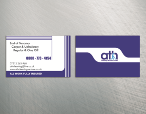 Business Card Design by mrdegrange for ATH Cleaning Services Ltd | Design: #9927093