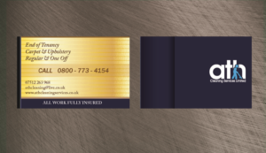 Business Card Design by mrdegrange for ATH Cleaning Services Ltd | Design: #9928581