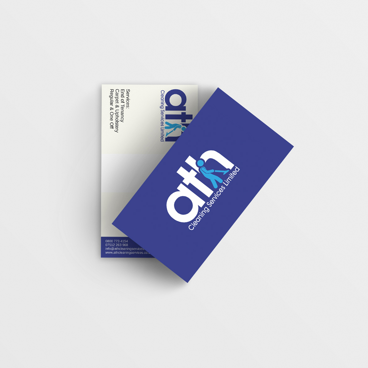 Business Card Design by bluepinkpanther_ for ATH Cleaning Services Ltd | Design #9958948