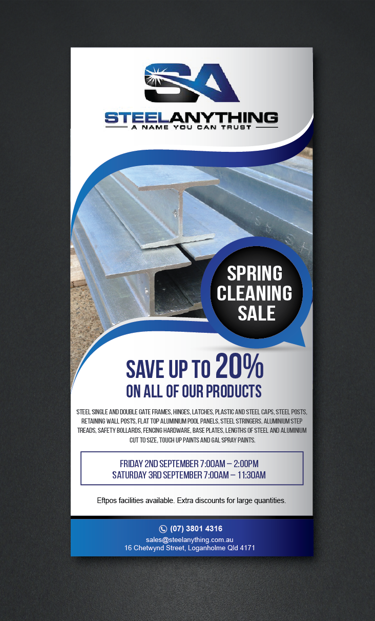 Flyer Design by alex989 for Steel Anything | Design #11720697