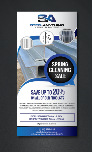 Flyer Design by alex989 for Steel Anything | Design: #11742994