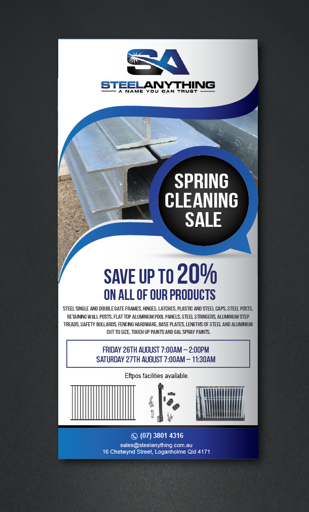 Flyer Design by alex989 for Steel Anything | Design #11751584