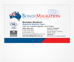 Visitenkarten-Design von Christina Smith für Bondi Migration | Design: #2151168
