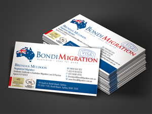 Visitenkarten-Design von Mon01 für Bondi Migration | Design: #2133981