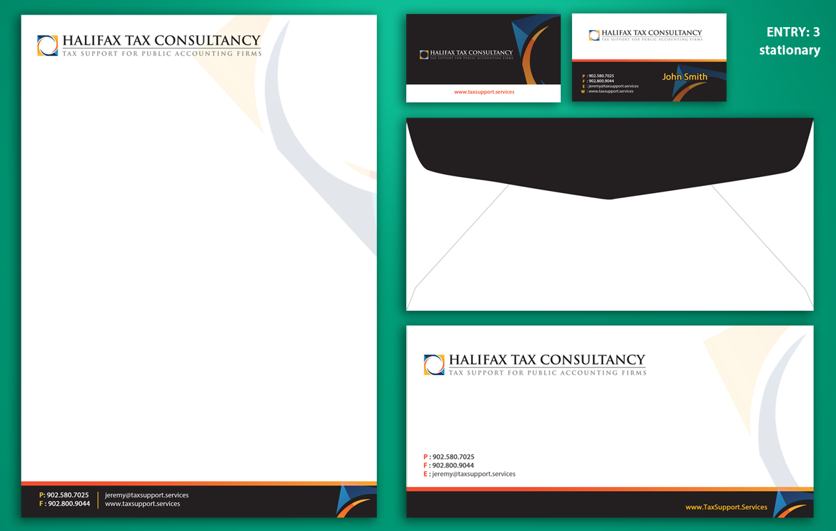 Envelope Design by MDesigns ™ for Halifax Tax Consultancy Inc. | Design #9891496