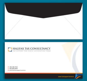 Envelope Design by MDesigns ™ for Halifax Tax Consultancy Inc. | Design: #9891501