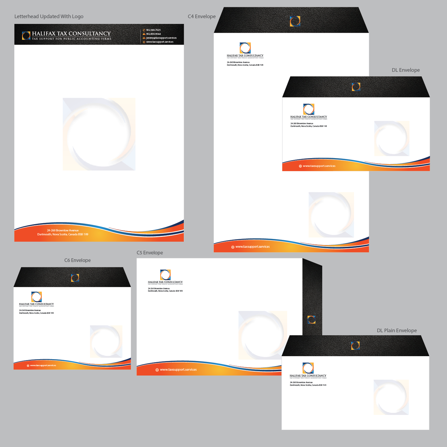 elegant playful it professional envelope design for halifax tax professional envelope