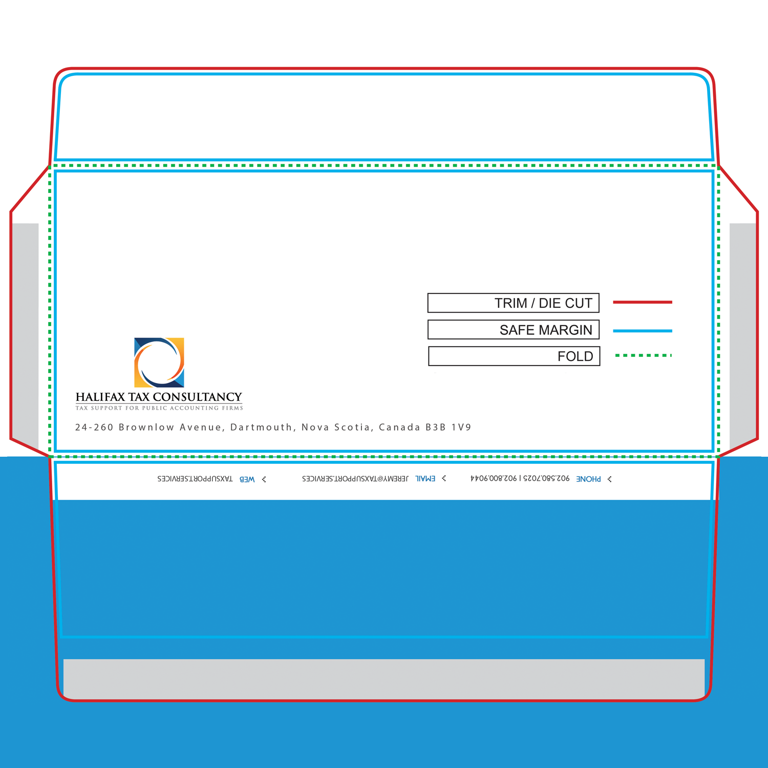 Design Enveloppe par Technicist pour Halifax Tax Consultancy Inc. | Design #9896008