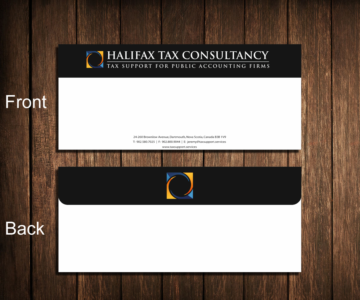 Envelope Design by DZINO for Halifax Tax Consultancy Inc. | Design #9938706