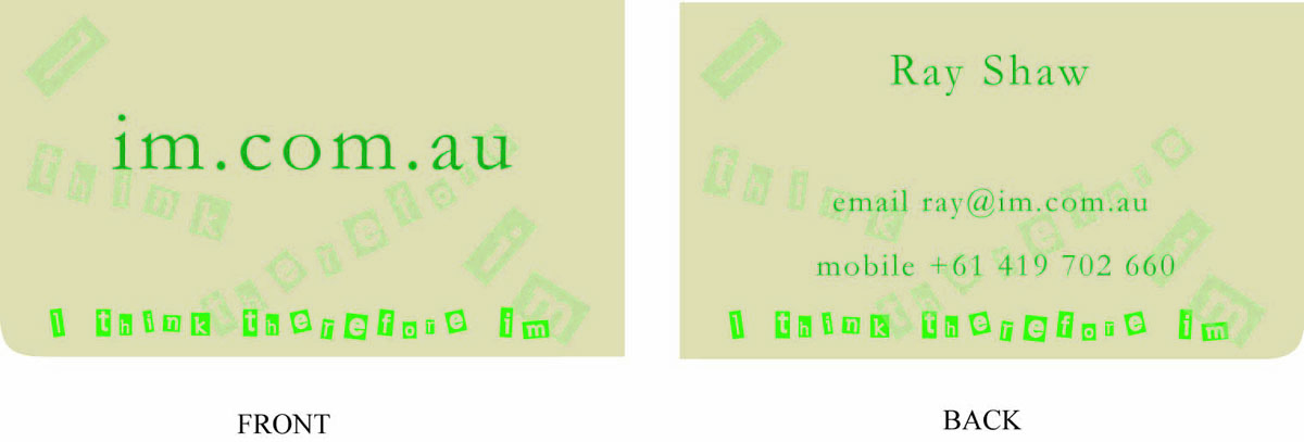 Visitenkarten-Design von kalchakra für Intermedia | Design #2147499