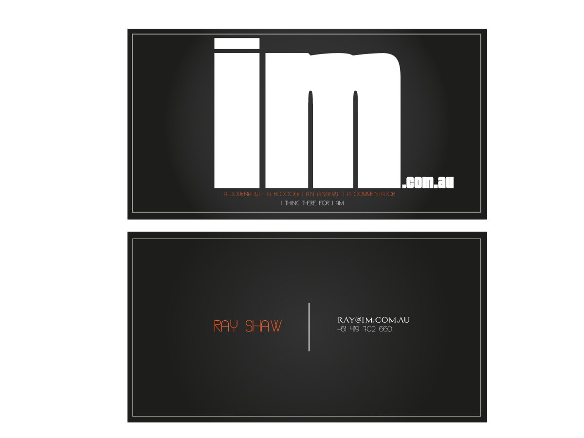 Business Card Design by ARTMD for Intermedia | Design #2172159