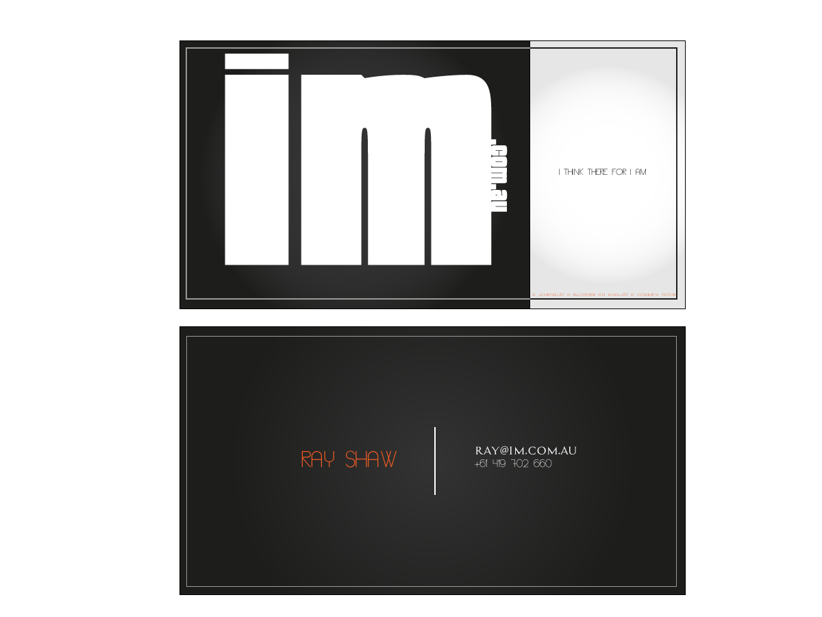 Business Card Design by ARTMD for Intermedia | Design #2172179
