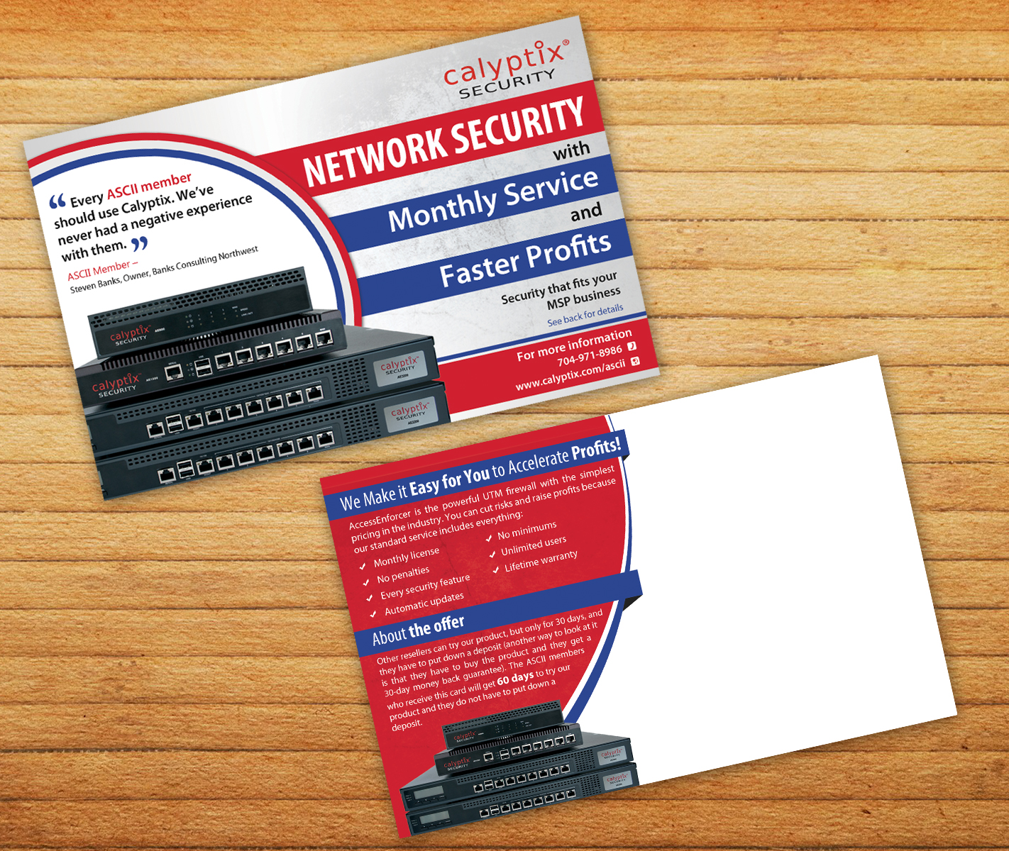 Postcard Design by aspiremedia for Calyptix | Design #9939390