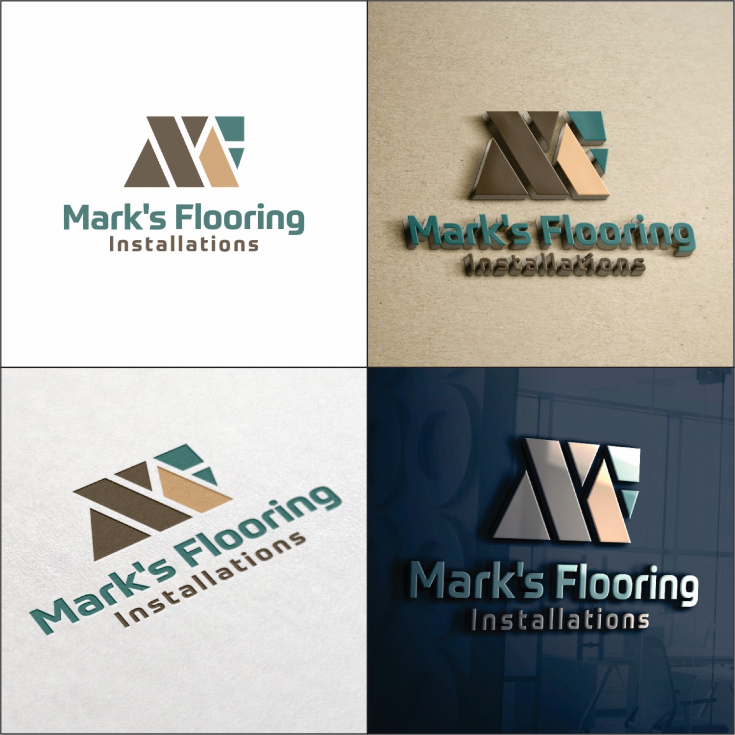 Design de Logo par DG pour Mark's Flooring Installations | Design #9927666