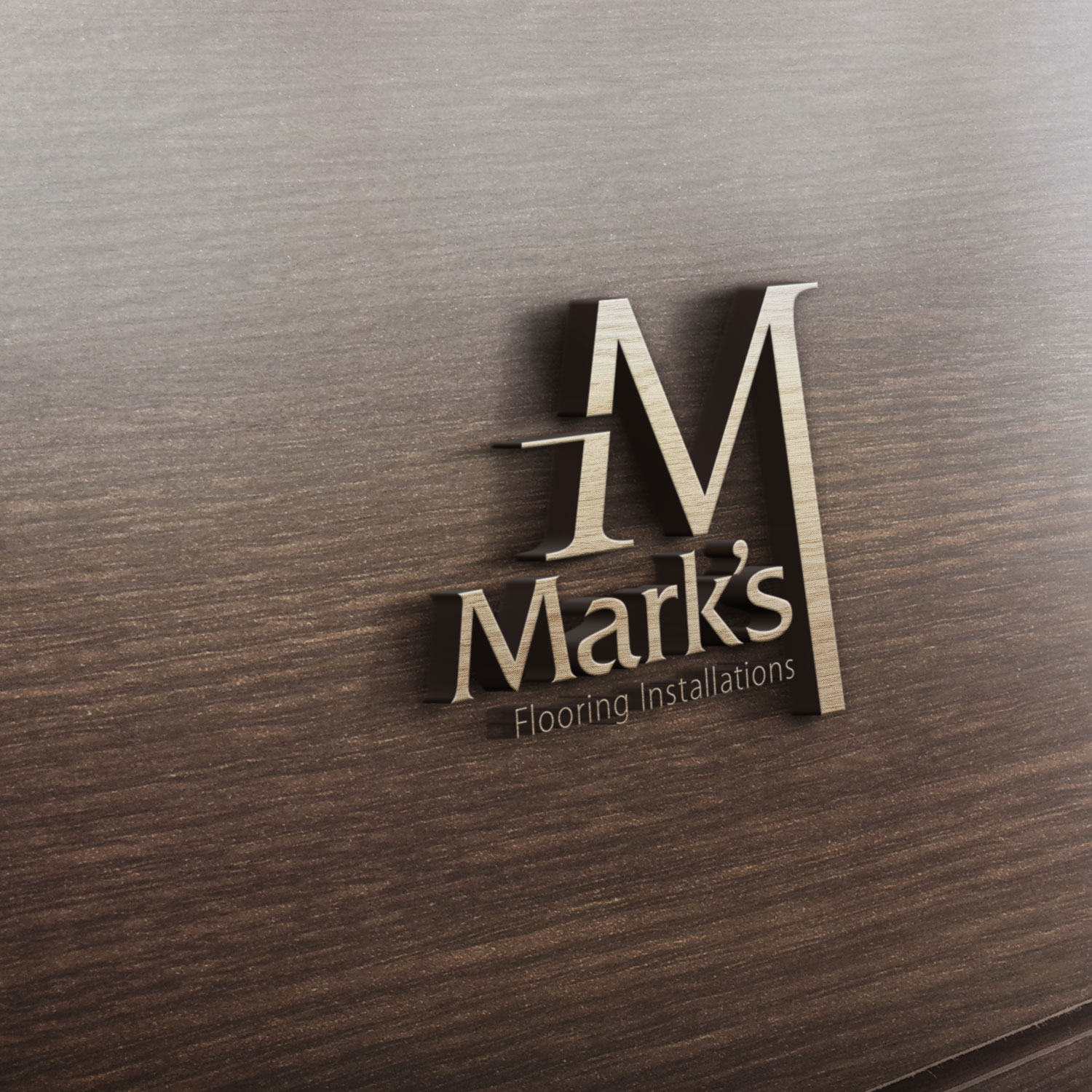 Logo-Design von Re3volutionDesigns für Mark's Flooring Installations | Design #9896037
