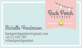 Logo Design by Ai for Back Porch Pastries | Design: #11199272