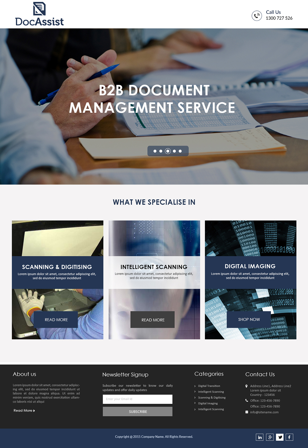 Landing Page Design by Creations Box 2015 for this project | Design #9874790
