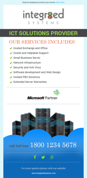 E-Mail Marketing-Design von Expert Designer für Integr8ed Systems Ltd | Design #9959049