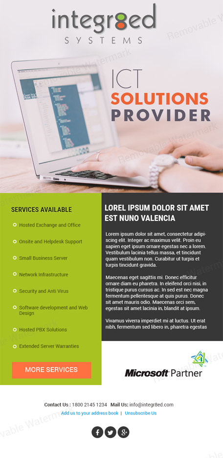 Email Marketing Design by Expert Designer for Integr8ed Systems Ltd | Design #9968313