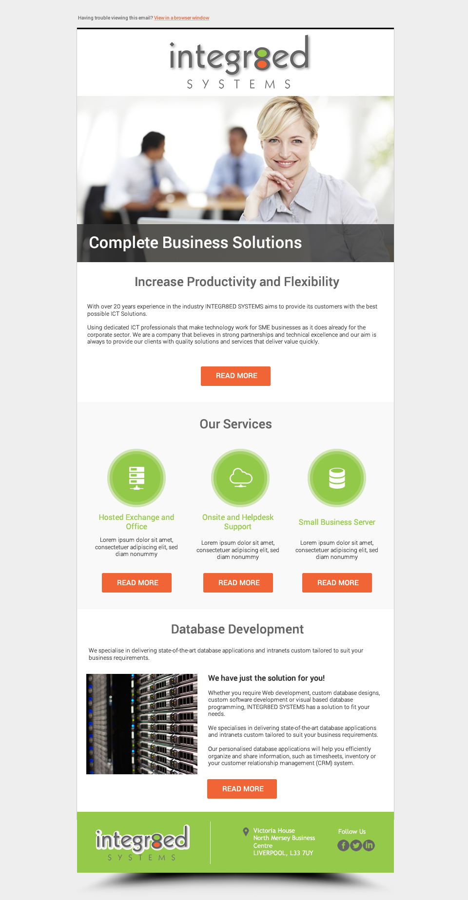 E-Mail Marketing-Design von karina Bertarione für Integr8ed Systems Ltd | Design #9939822