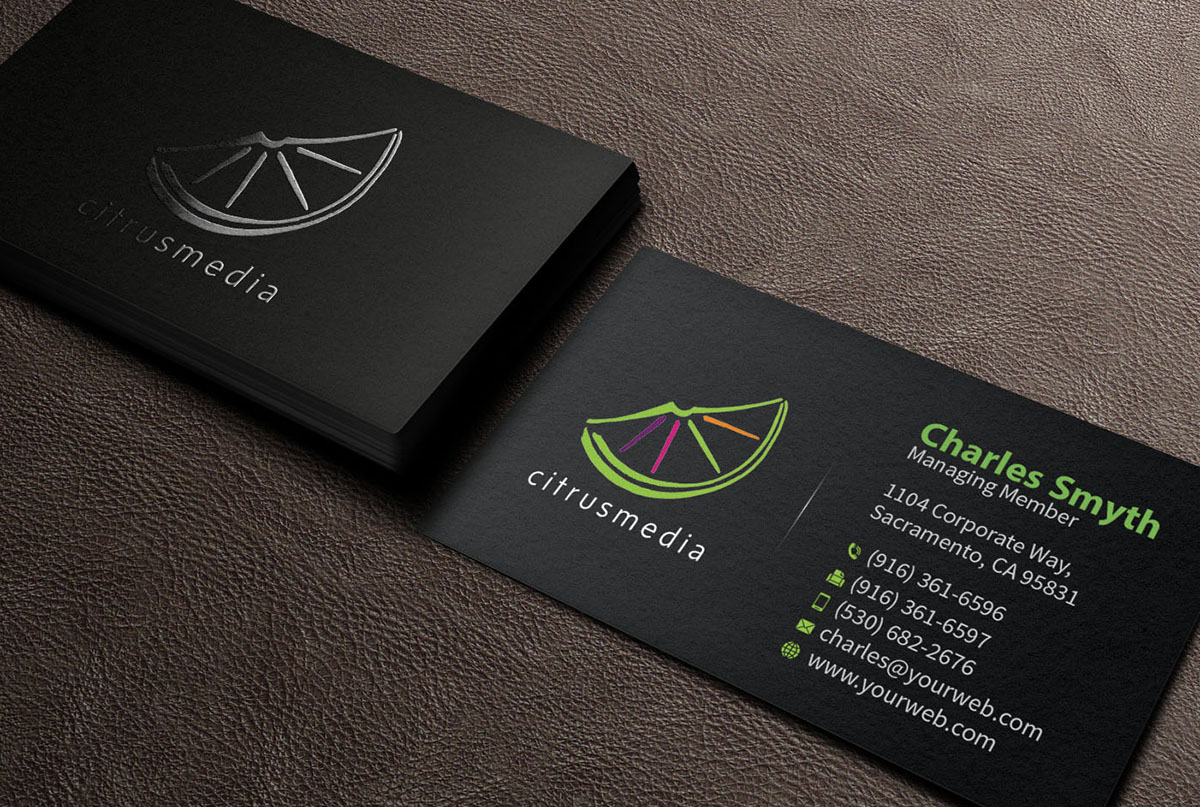 Design de Carte de Visite par MediaProductionArt pour citrusmedia | Design : #9931701
