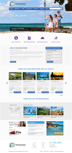 New Website for Asia Travel Agency | Web Design by OM