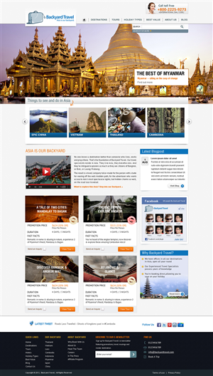 New Website for Asia Travel Agency | Web Design by Sbss
