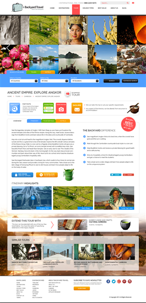 New Website for Asia Travel Agency