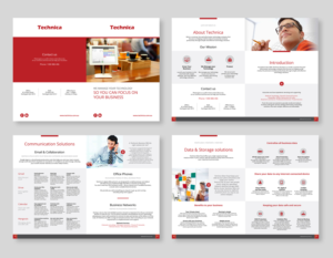 Technology solutions catalog | Design de Catalogue par  maria.design