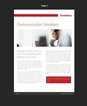 Catalogue Design by pivotaldesign.biz for Technica Group | Design: #9912081
