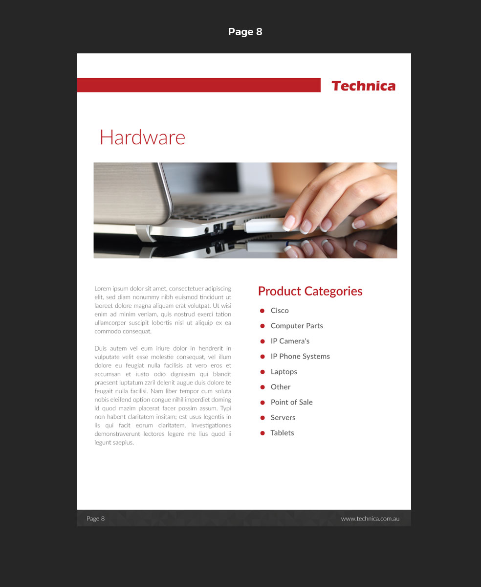 Catalogue Design by pivotaldesign.biz for Technica Group | Design #9912125