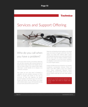 Catalogue Design by pivotaldesign.biz for Technica Group | Design: #9912127
