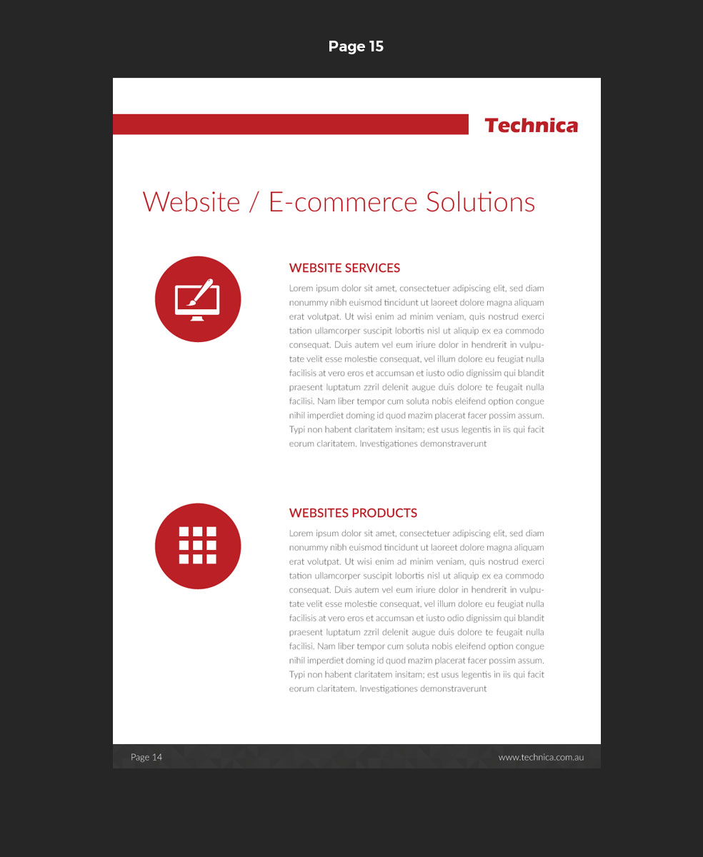 Diseño de Catálogo por pivotaldesign.biz para Technica Group | Diseño #9912143