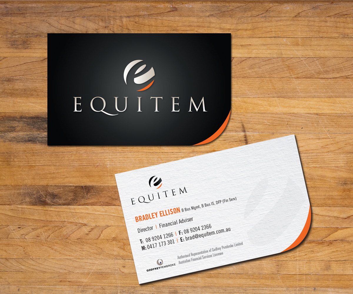 Business Card Design by Elly for Equitem | Design #2164666
