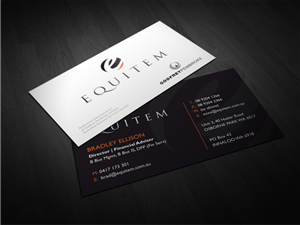 Business Card Design by Atvento Graphics for Equitem | Design #2129961