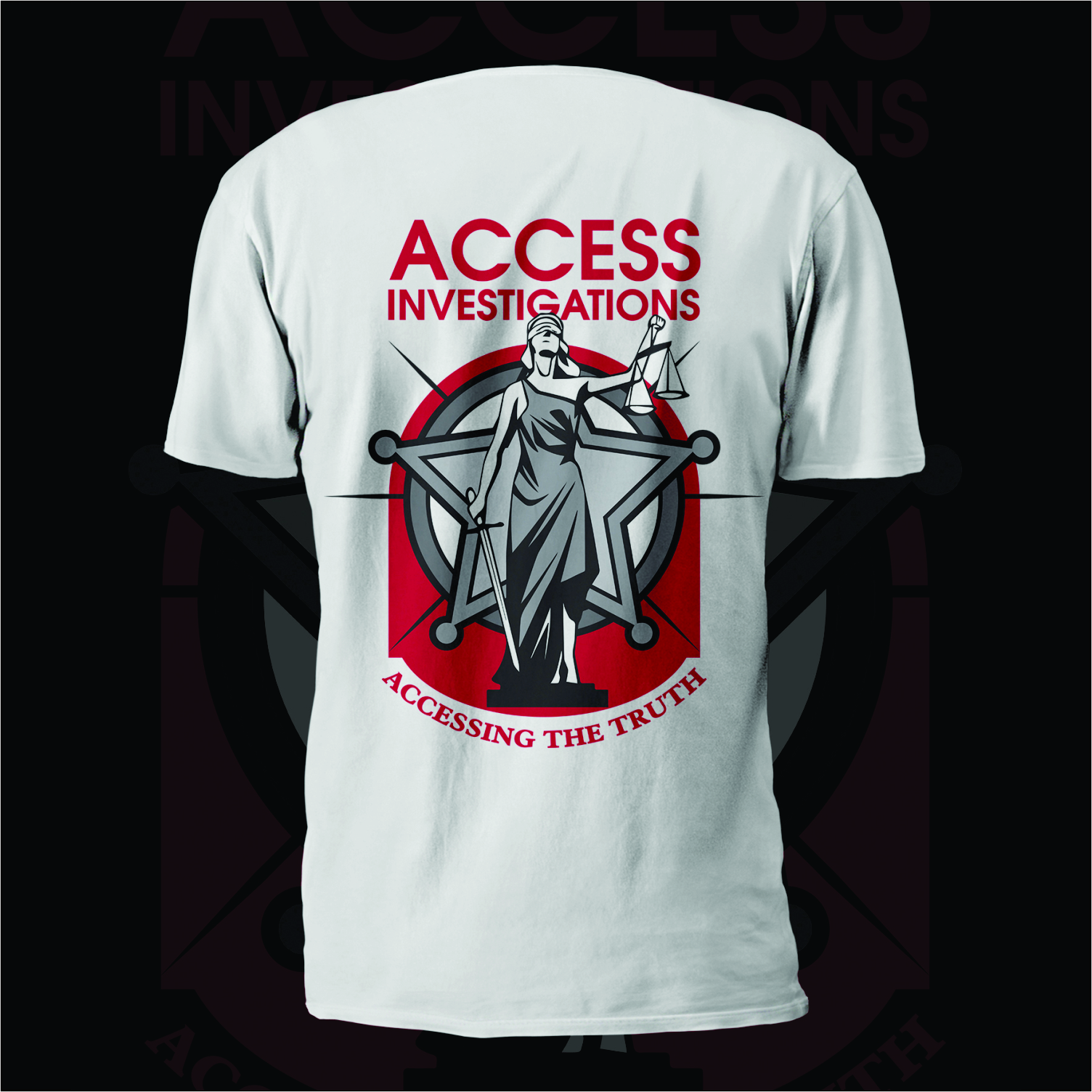 T-shirt Design by Leonardo Derek for Access Investigations, LLC | Design #9885790