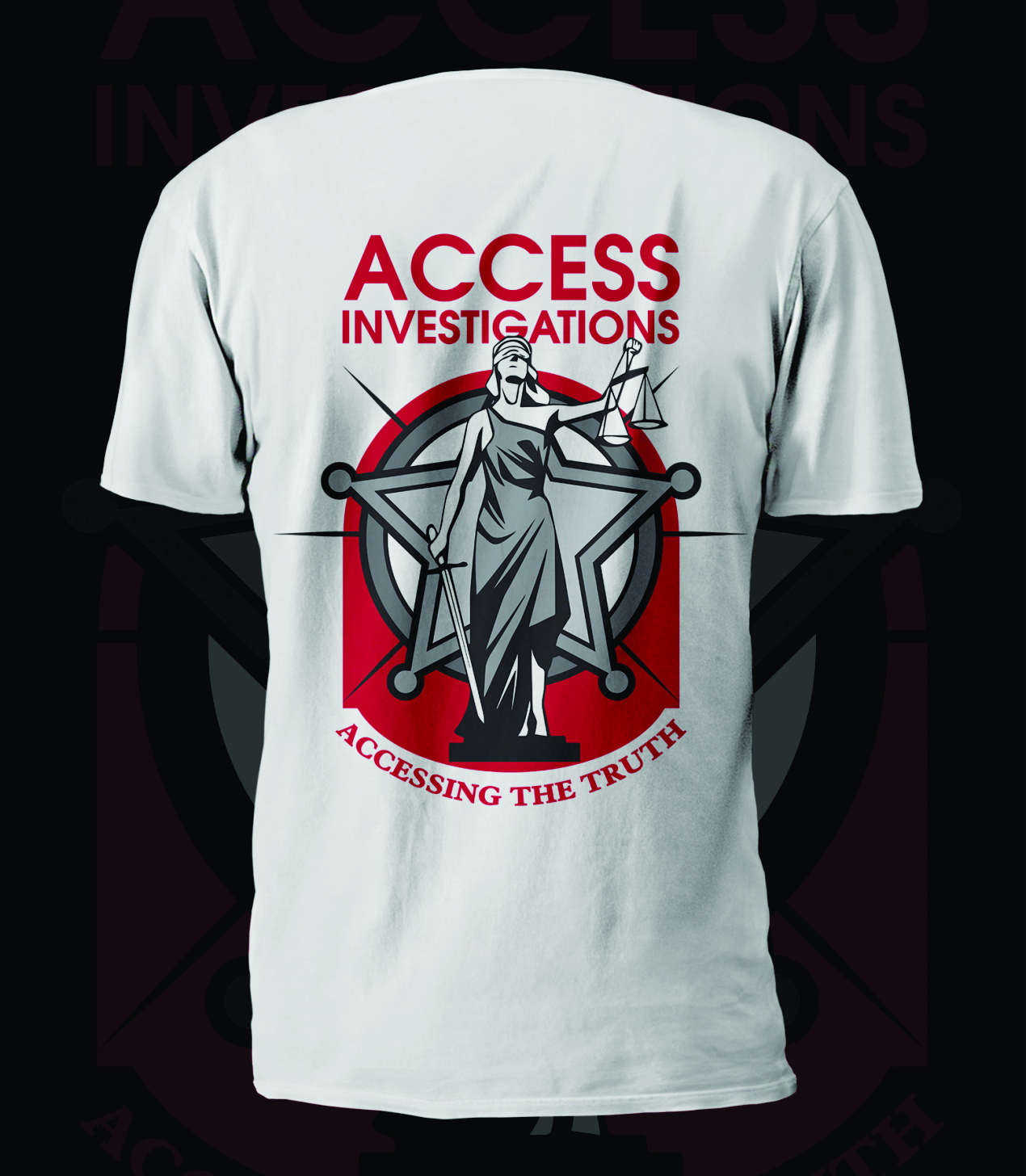 T-shirt Design by Leonardo Derek for Access Investigations, LLC | Design #9885792