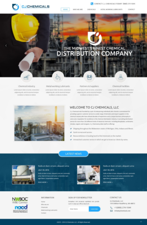 Web Design by pb for C.J. Chemicals | Design: #9869706