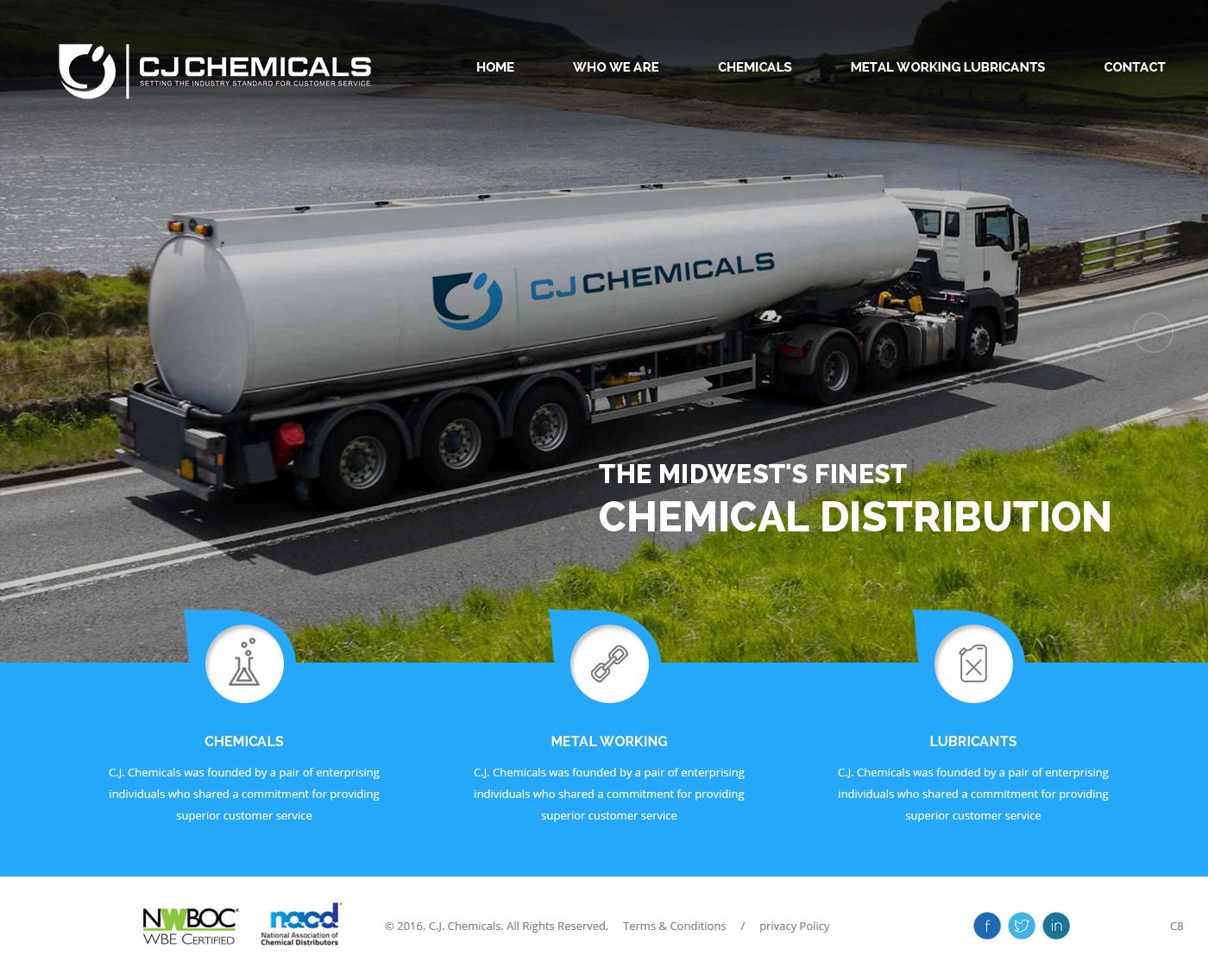 Web Design by pb for C.J. Chemicals | Design #9869707