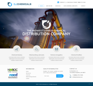 Web Design by pb for C.J. Chemicals | Design: #9869711