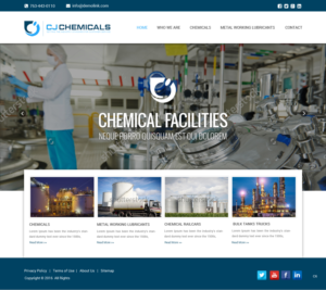 Web Design by pb for C.J. Chemicals | Design: #9869712