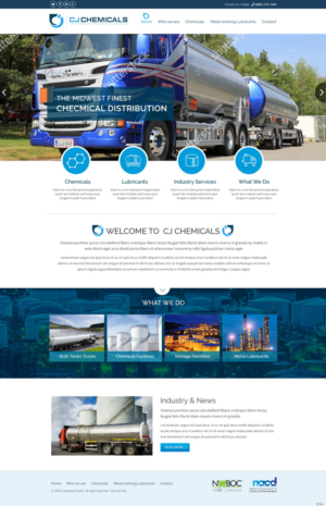 Web Design by pb for C.J. Chemicals | Design: #9872730